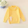 hot sale baby girls sweater Bottoming sweater lace collar for baby girls